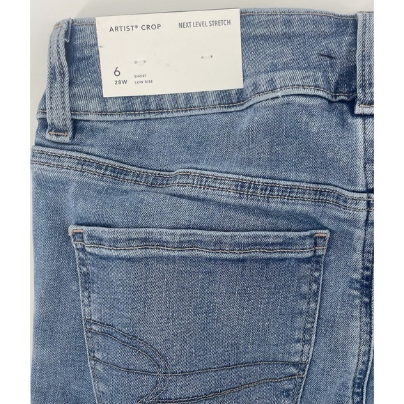 American Eagle Womens Size 6 Short Artist Crop Classic MedNext Level Stretch NWT - Picture 10 of 10